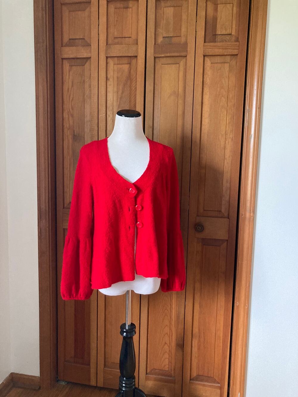Nine West Red Cardigan, Size L